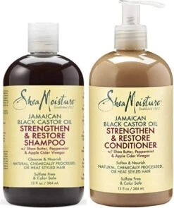 Shea Moisture Jamaican Black Castor Oil - Shampoo & Conditioner - 2 X 384 Ml