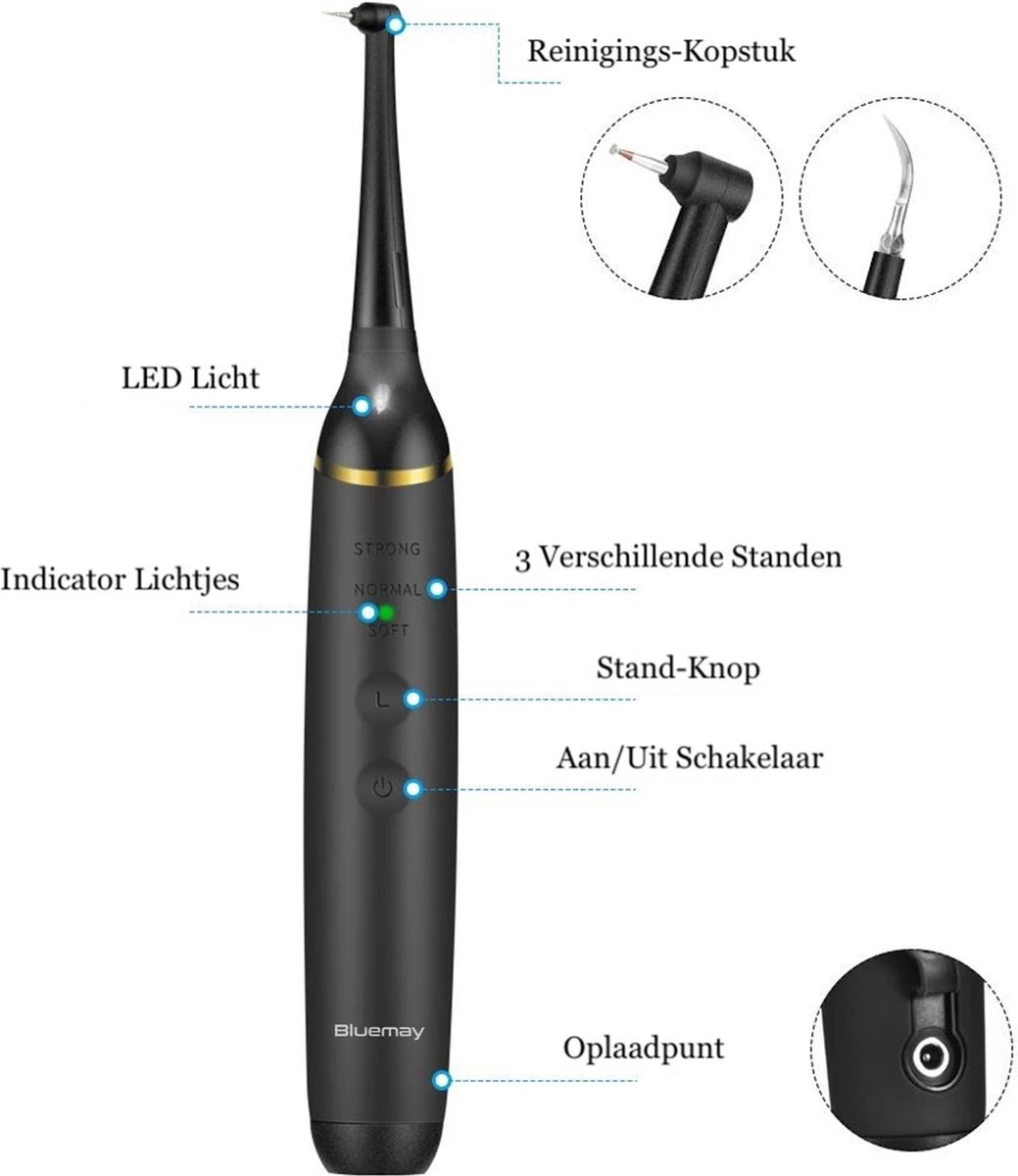 Elektrische Tandsteen Verwijderaar - Tandplak Verwijderaar - Inclusief Tandarts Set 5 Elektrische Tandsteen Verwijderaar - Tandplak Verwijderaar - Inclusief Tandarts Set - Afbeelding 5