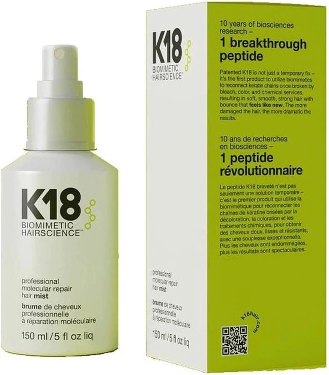 K18 - Hair Spray Molecular Repair Hair Mist 150ml 6 K18 - Hair Spray Molecular Repair Hair Mist 150ml - Afbeelding 6