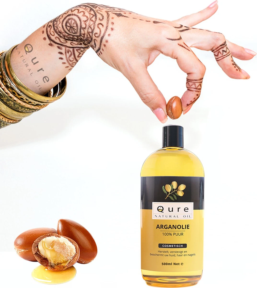 Arganolie 50ml | 100% Puur & Onbewerkt | Argan Olie Voor Gezicht, Haar En Lichaam 5 Arganolie 50ml | 100% Puur & Onbewerkt | Argan Olie Voor Gezicht, Haar En Lichaam - Afbeelding 5