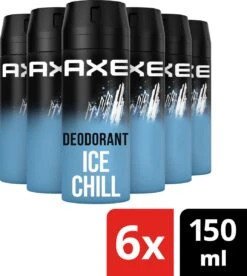 Axe Ice Chill Bodyspray Deodorant - 6 X 150 Ml - Voordeelverpakking