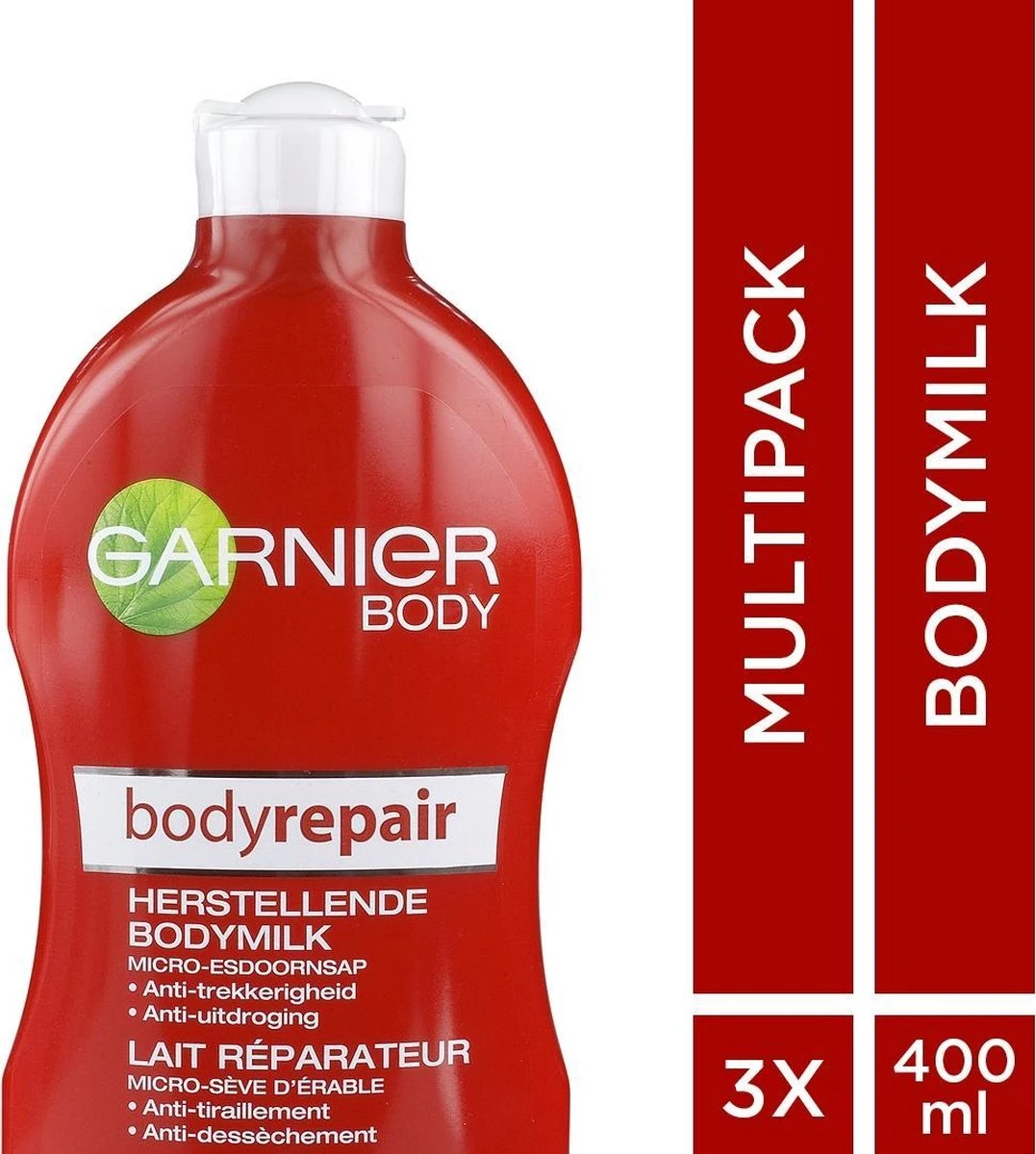 Garnier Body Repair Bodymilk - 3 X 400 Ml - Voordeelverpakking 2 Garnier Body Repair Bodymilk - 3 X 400 Ml - Voordeelverpakking - Afbeelding 2