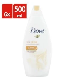 Dove Silk Douchegel - 6 X 500ml - Voordeelverpakking -Verzorgingsproducten 1090x1200 1