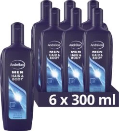 Andrélon Men Shampoo Hair & Body - 1800 Ml - Voordeelverpakking