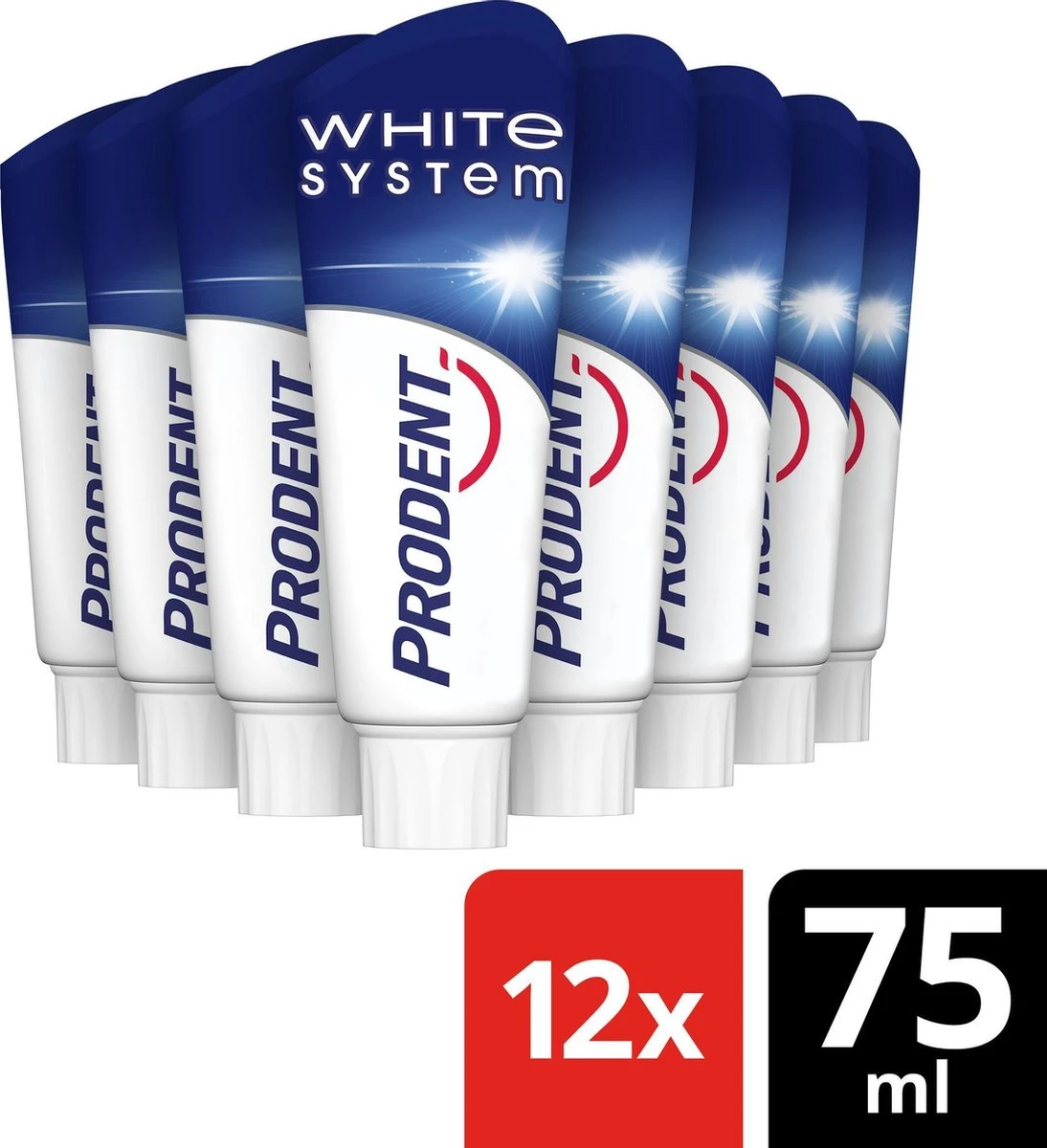 Prodent Whitening System Tandpasta - 12 X 75 Ml - Voordeelverpakking 2 Prodent Whitening System Tandpasta - 12 X 75 Ml - Voordeelverpakking - Afbeelding 2