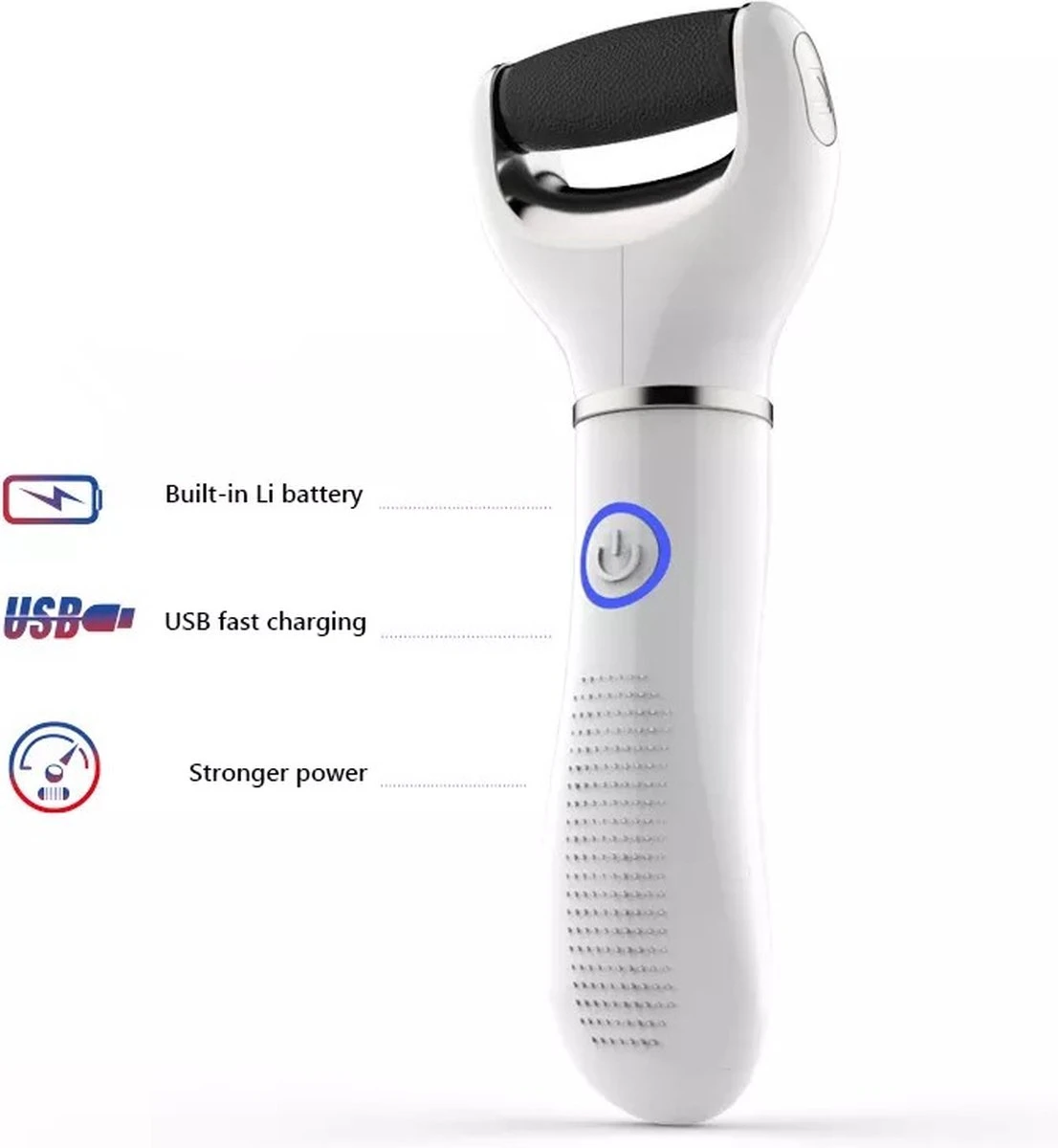 Vastu Eeltverwijderaar - Elektrische Oplaadbare Voetvijl Inclusief Opvangdoekje & Opbergzakje - Callus Remover - Inclusief Extra Opzetvijlen 3 Vastu Eeltverwijderaar - Elektrische Oplaadbare Voetvijl Inclusief Opvangdoekje & Opbergzakje - Callus Remover - Inclusief Extra Opzetvijlen - Afbeelding 3