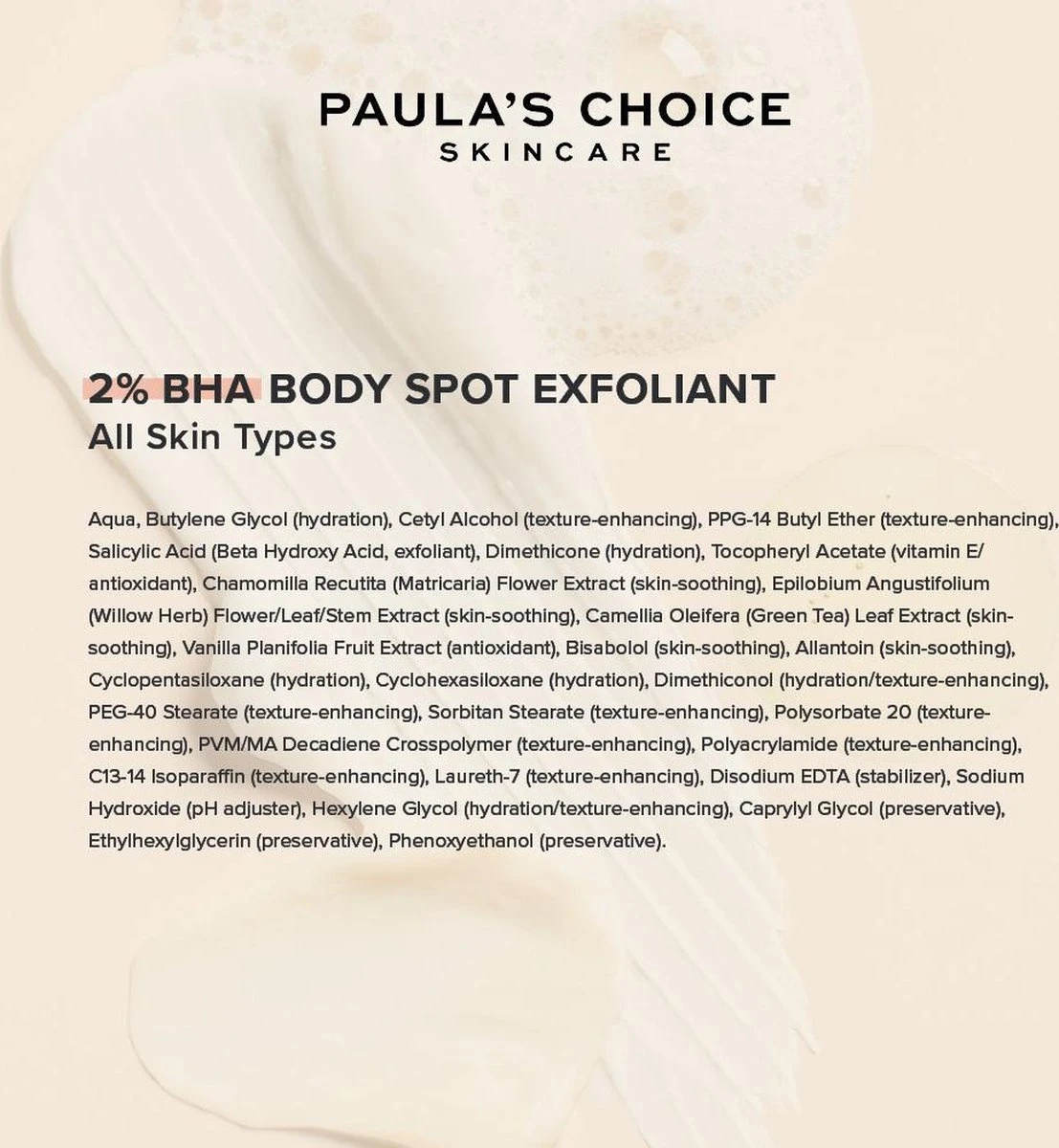 Paula's Choice 2% BHA Body Spot Exfoliant - Met Salicylzuur - Alle Huidtypen - 210 Ml 2 Paula's Choice 2% BHA Body Spot Exfoliant - Met Salicylzuur - Alle Huidtypen - 210 Ml - Afbeelding 2