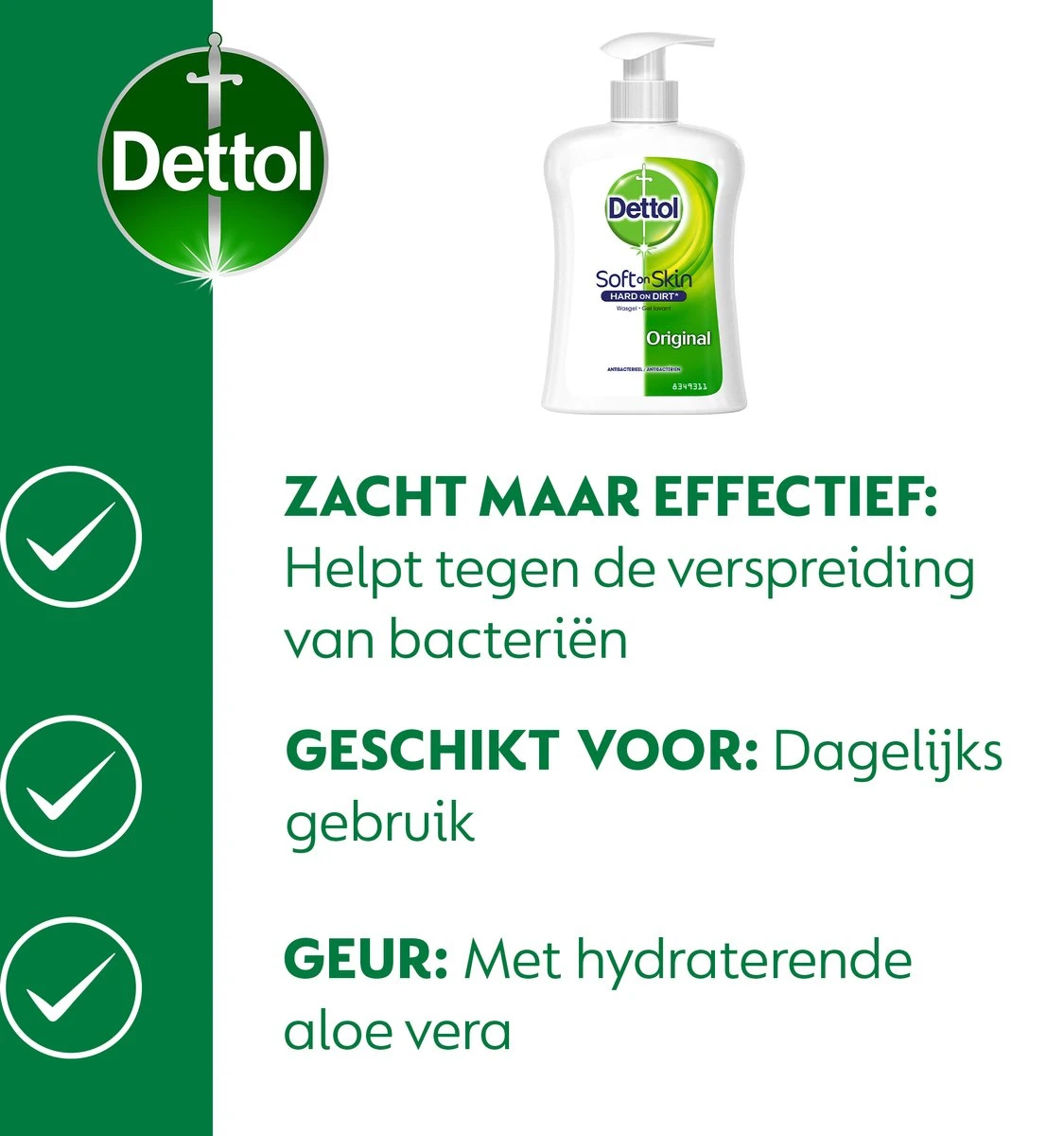 Dettol - Handzeep - Antibacterieel - Original - 6 X 250 Ml 6 Dettol - Handzeep - Antibacterieel - Original - 6 X 250 Ml - Afbeelding 6