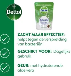 Dettol Handzeep Zachte Mousse - Antibacterieel - Navulling Magic Foam - Aloe Vera & Coco - 200 Ml 11 Dettol Handzeep Zachte Mousse - Antibacterieel - Navulling Magic Foam - Aloe Vera & Coco - 200 Ml -Verzorgingsproducten 1125x1200 5