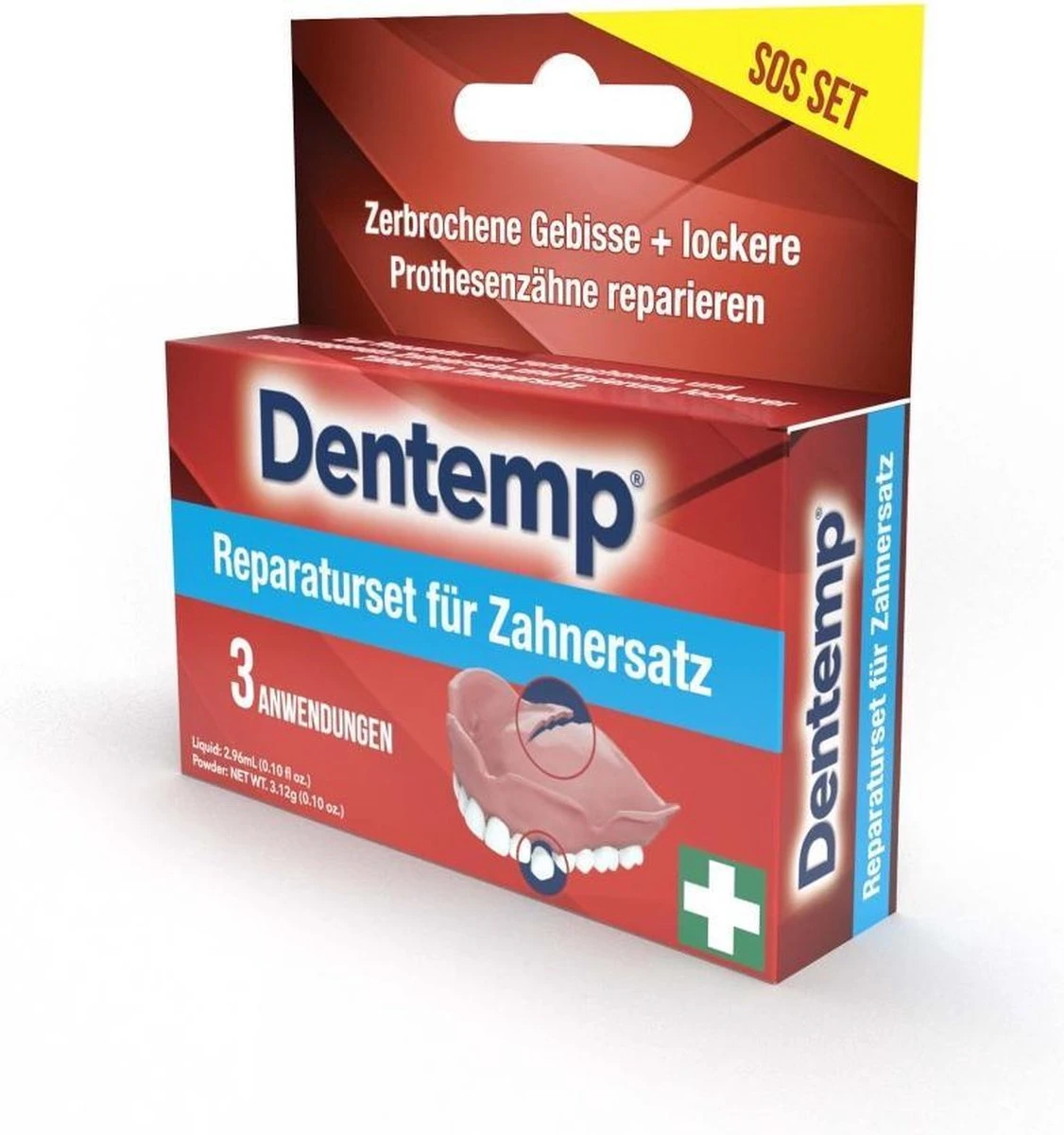 Dentemp Kunstgebit Reparatieset Voor Gebroken Of Gebarsten Prothese 2 Dentemp Kunstgebit Reparatieset Voor Gebroken Of Gebarsten Prothese - Afbeelding 2
