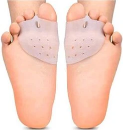 Merkloos Siliconen Teenspreider Voor 3 Tenen - Bunion Beschermer - Voorvoetkussen - Hallux Valgus Tegen Pijn - Voor In Schoenen - Set Van 2 - Wit -Verzorgingsproducten 1134x1200 1