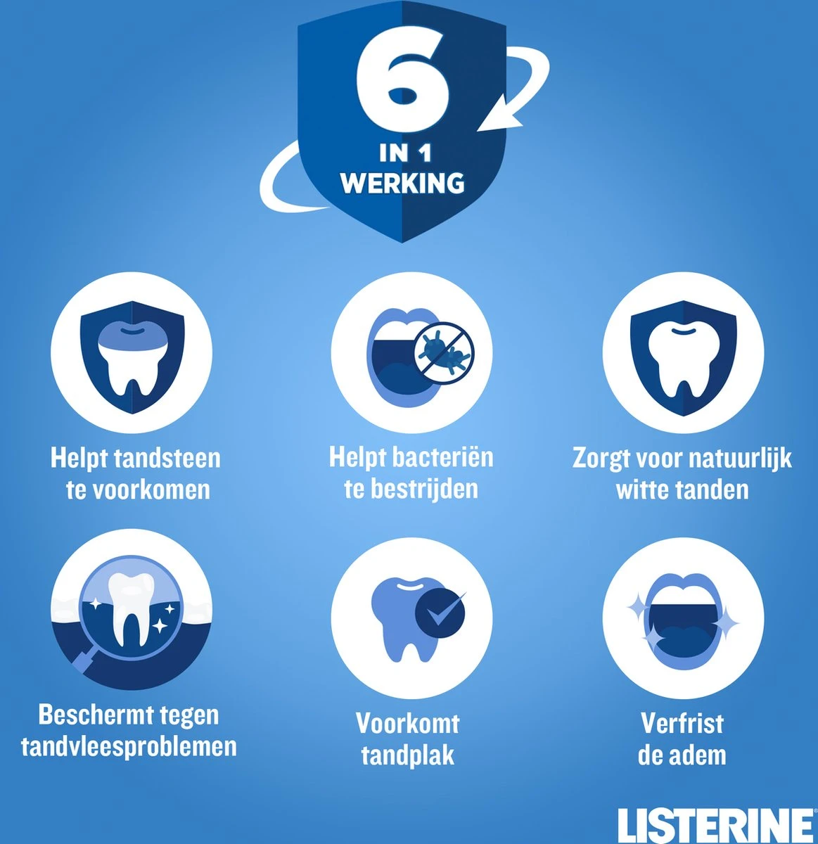LISTERINE Total Care Bescherming Tegen Tandsteen: Mondspoeling Voor Complete Bescherming Tegen De Opbouw Van Tandsteen Met 6-in-1 Effect - Met Essentiële Oliën, Fluoride En Zinkformule, 3 X 500 Ml 6 LISTERINE Total Care Bescherming Tegen Tandsteen: Mondspoeling Voor Complete Bescherming Tegen De Opbouw Van Tandsteen Met 6-in-1 Effect - Met Essentiële Oliën, Fluoride En Zinkformule, 3 X 500 Ml - Afbeelding 6