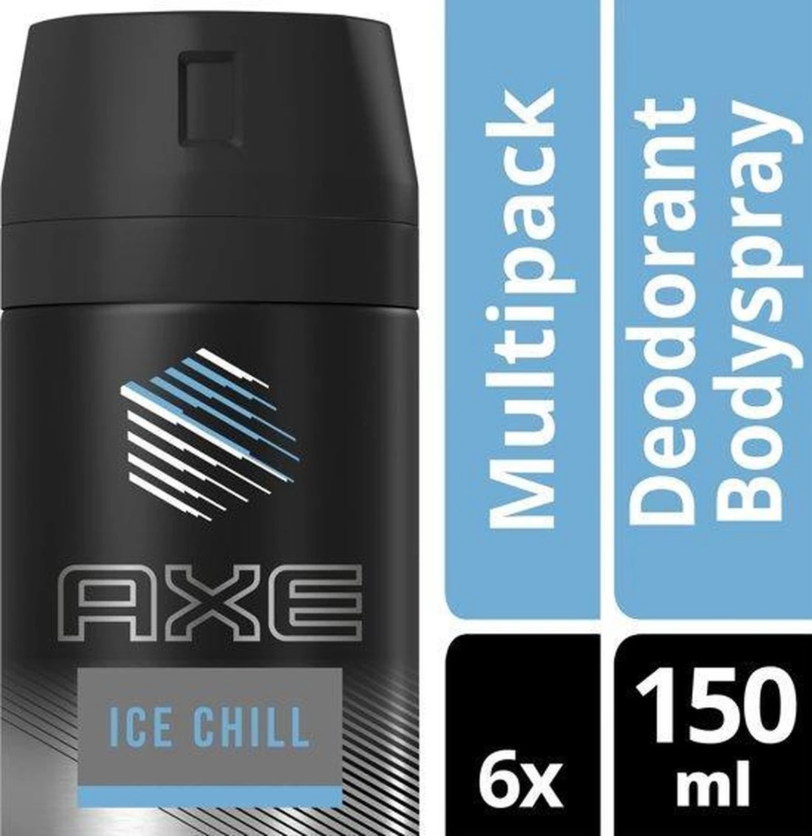 Axe Ice Chill Bodyspray Deodorant - 6 X 150 Ml - Voordeelverpakking 3 Axe Ice Chill Bodyspray Deodorant - 6 X 150 Ml - Voordeelverpakking - Afbeelding 3