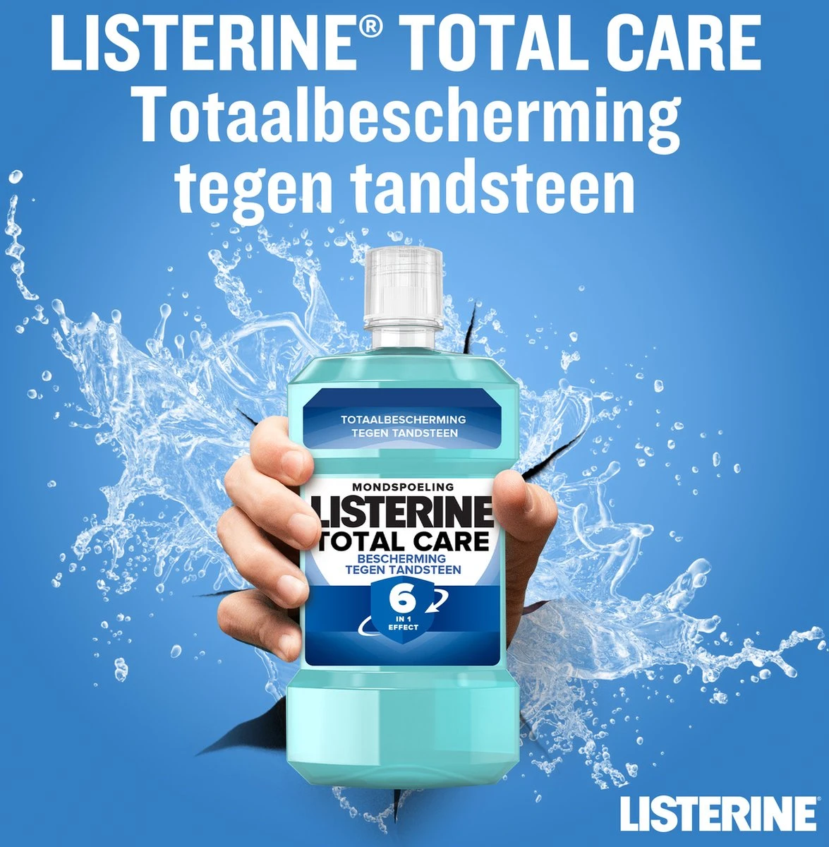 LISTERINE Total Care Bescherming Tegen Tandsteen: Mondspoeling Voor Complete Bescherming Tegen De Opbouw Van Tandsteen Met 6-in-1 Effect - Met Essentiële Oliën, Fluoride En Zinkformule, 3 X 500 Ml 3 LISTERINE Total Care Bescherming Tegen Tandsteen: Mondspoeling Voor Complete Bescherming Tegen De Opbouw Van Tandsteen Met 6-in-1 Effect - Met Essentiële Oliën, Fluoride En Zinkformule, 3 X 500 Ml - Afbeelding 3
