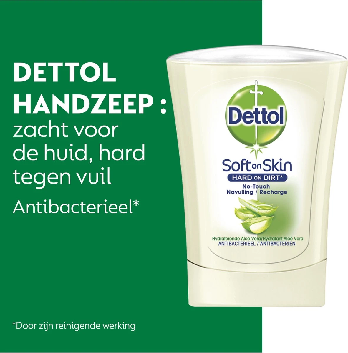 Dettol - Handzeep - No Touch Navulling - Antibacterieel - Aloe Vera - 250 Ml X5 3 Dettol - Handzeep - No Touch Navulling - Antibacterieel - Aloe Vera - 250 Ml X5 - Afbeelding 3