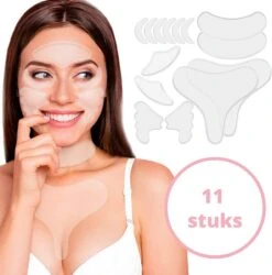 Anti Rimpel Pads - 11 Stuks - Tegen Rimpels En Fijne Lijntjes - Huidverstrakking - Huidverjonging - Anti Aging - Huidverzorging - Huidherstellende Patches - Collageen Eye Patches - Beauty Pads - Collageen Pads