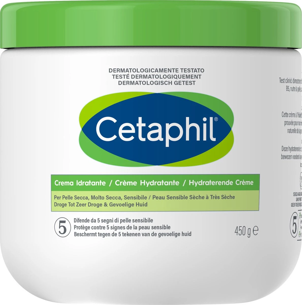 Cetaphil Hydraterende Crème - Vochtinbrengende Crème Gezicht & Lichaam 450GR 1 Cetaphil Hydraterende Crème - Vochtinbrengende Crème Gezicht & Lichaam 450GR