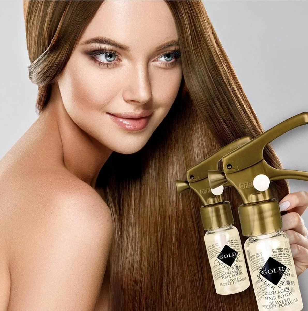 Kleral Gold Filler - Hair Botox 9x10ml 3 Kleral Gold Filler - Hair Botox 9x10ml - Afbeelding 3