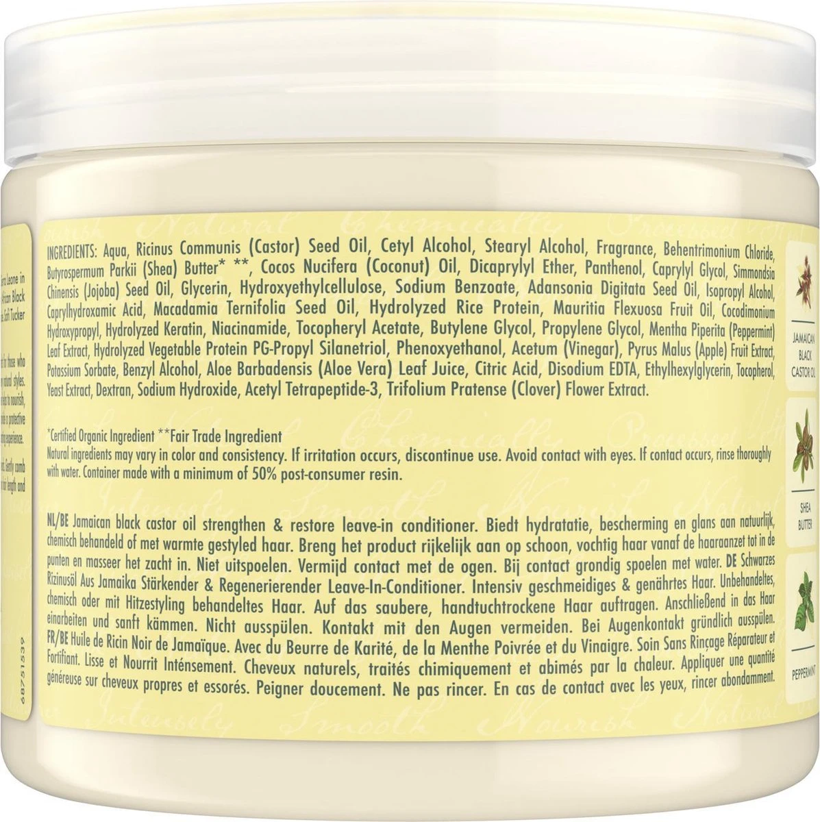 Shea Moisture Jamaican Black Castor Oil - Leave-In Conditioner Strengthen & Restore - 431 Ml 2 Shea Moisture Jamaican Black Castor Oil - Leave-In Conditioner Strengthen & Restore - 431 Ml - Afbeelding 2