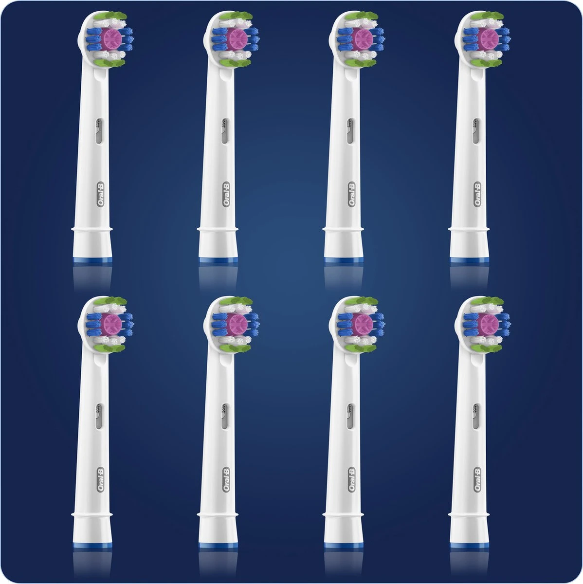 Oral B Oral-B 3D White - Met CleanMaximiser-technologie - Opzetborstels - 8 Stuks 11 Oral B Oral-B 3D White - Met CleanMaximiser-technologie - Opzetborstels - 8 Stuks - Afbeelding 11