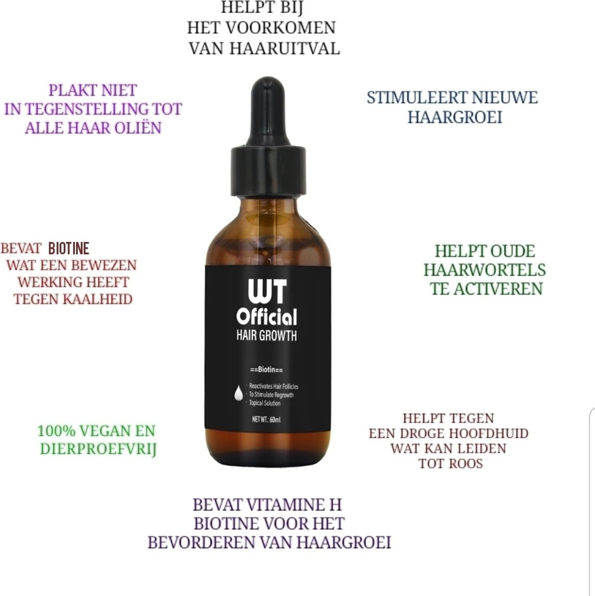 Merkloos Haarserum - Haargroei Stimulator - Tegen Haaruitval - Baardgroeimiddel 3 Merkloos Haarserum - Haargroei Stimulator - Tegen Haaruitval - Baardgroeimiddel - Afbeelding 3