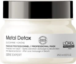 L’Oréal Professionnel Metal Detox Masker - Beschermt Tegen Haarbreuk En Kleurverandering – Serie Expert – 250ml