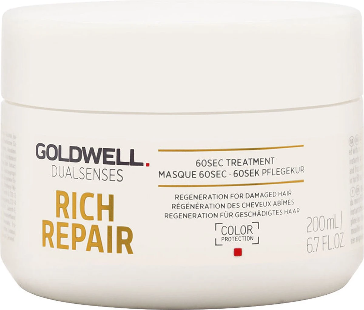 Goldwell Dualsenses Rich Repair 60sec Treatment 200 Ml 5 Goldwell Dualsenses Rich Repair 60sec Treatment 200 Ml - Afbeelding 5