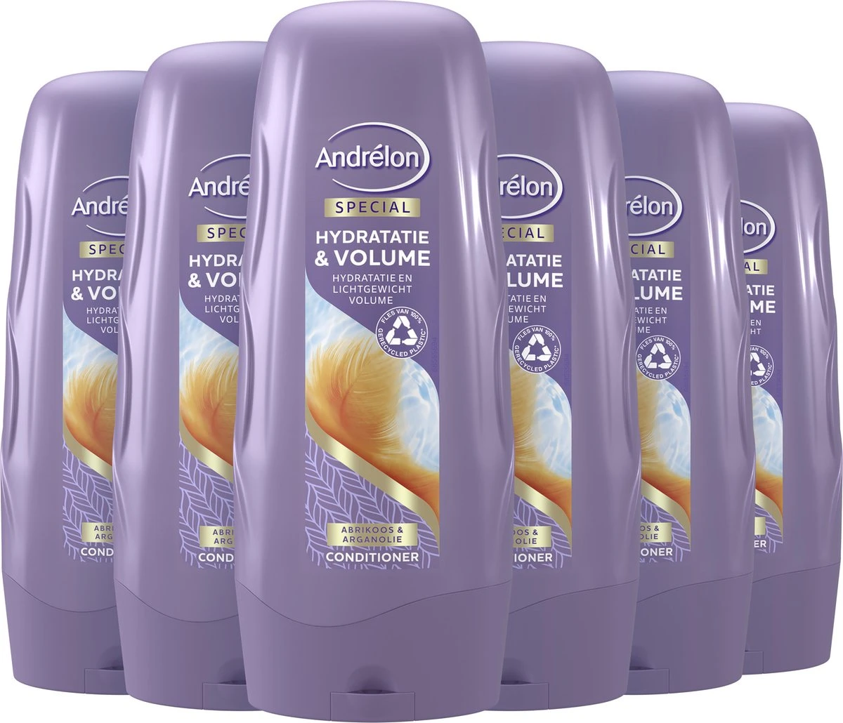 Andrélon Special Hydratatie & Volume Conditioner - 6 X 300 Ml - Voordeelverpakking 2 Andrélon Special Hydratatie & Volume Conditioner - 6 X 300 Ml - Voordeelverpakking - Afbeelding 2
