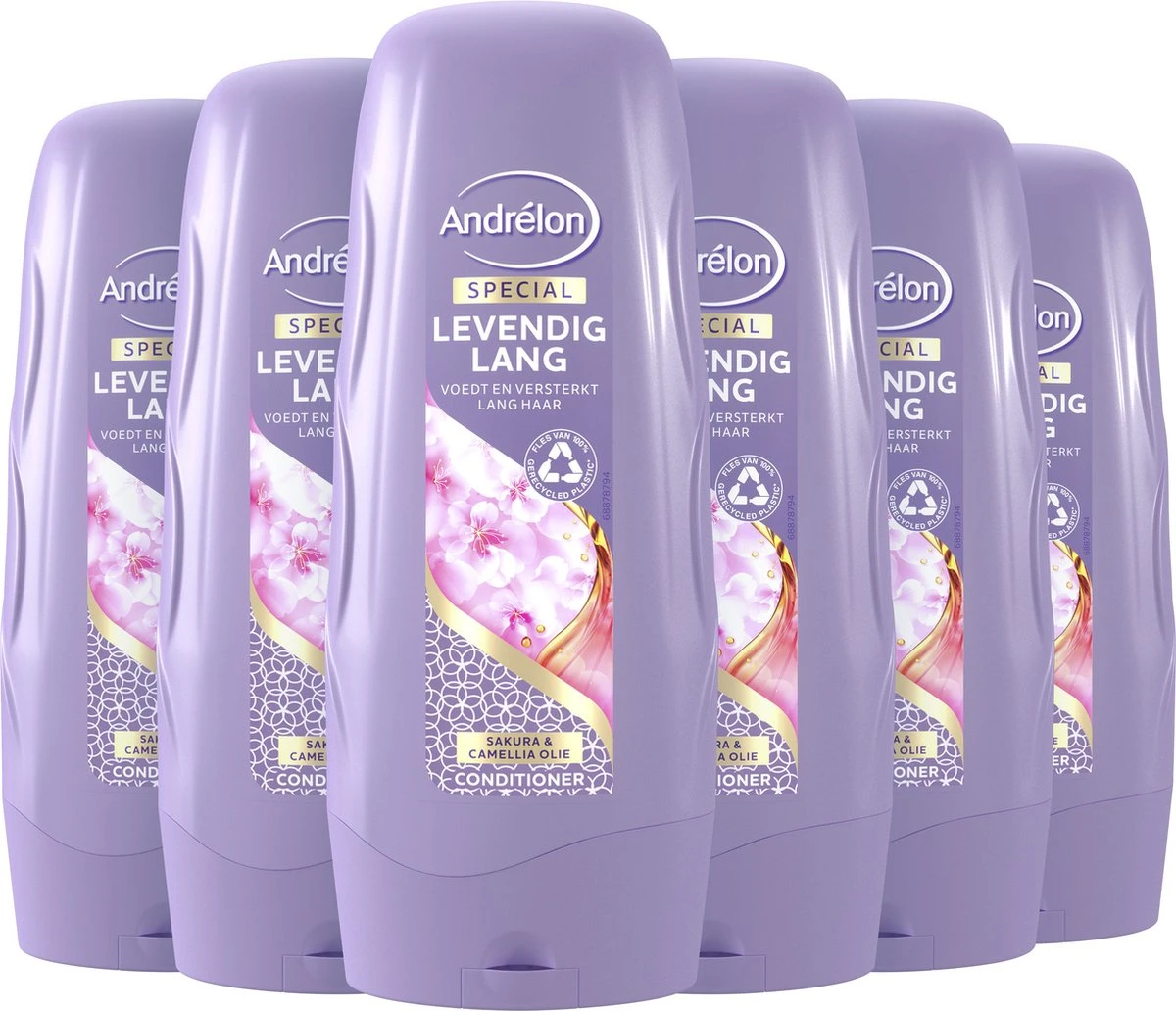 Andrélon Special Levendig Lang Conditioner - 6 X 300 Ml - Voordeelverpakking 2 Andrélon Special Levendig Lang Conditioner - 6 X 300 Ml - Voordeelverpakking - Afbeelding 2