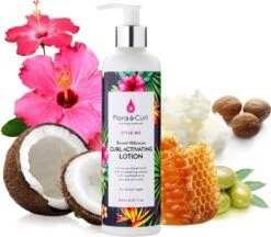 Flora & Curl Sweet Hibiscus Curl Activating Lotion- 300 Ml - Curly Girl Proof