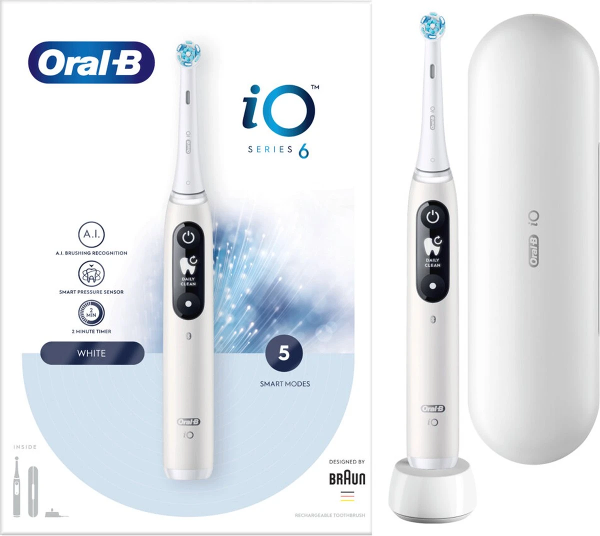 Oral B Oral-B IO 6 - Elektrische Tandenborstel - Wit 12 Oral B Oral-B IO 6 - Elektrische Tandenborstel - Wit - Afbeelding 12