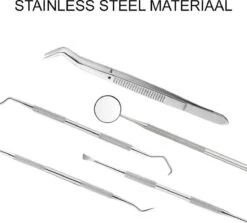 Newide Professionele Tandarts Set Met Luxe Etui – Tandsteen Verwijderaar – RVS Tandarts Setje – Tandenstokers – Tandartshaakje – Tand Verzorging Gereedschap Set – Tandplak Verwijderaar -Verzorgingsproducten 1200x1084 3