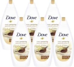Dove Purely Pampering Sheabutter & Vanille Douchecrème - 6 X 500 Ml 12 Dove Purely Pampering Sheabutter & Vanille Douchecrème - 6 X 500 Ml -Verzorgingsproducten 1200x1091