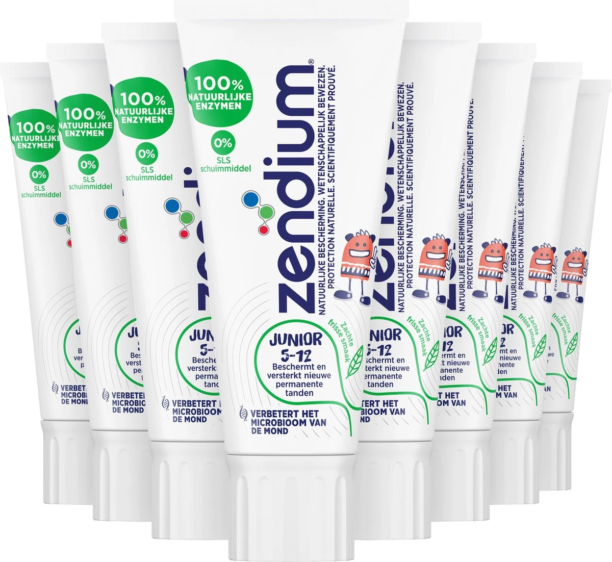 Zendium Junior 5-12jr Tandpasta - 12 X 50 Ml - Voordeelverpakking 1 Zendium Junior 5-12jr Tandpasta - 12 X 50 Ml - Voordeelverpakking