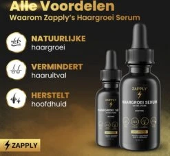 Zapply Haargroei Serum - Biotine - Haaruitval - Alternatief Minoxidil- Haarserum- Haargroei - Baardgroei - 10 Zapply Haargroei Serum - Biotine - Haaruitval - Alternatief Minoxidil- Haarserum- Haargroei - Baardgroei - -Verzorgingsproducten 1200x1104