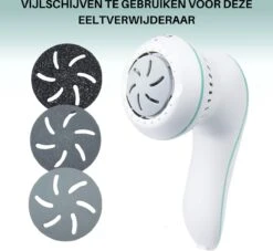 Forgoods Vijlschijven - Elektrische Eeltverwijderaar - Kristal - 3 Stuks -Verzorgingsproducten 1200x1105