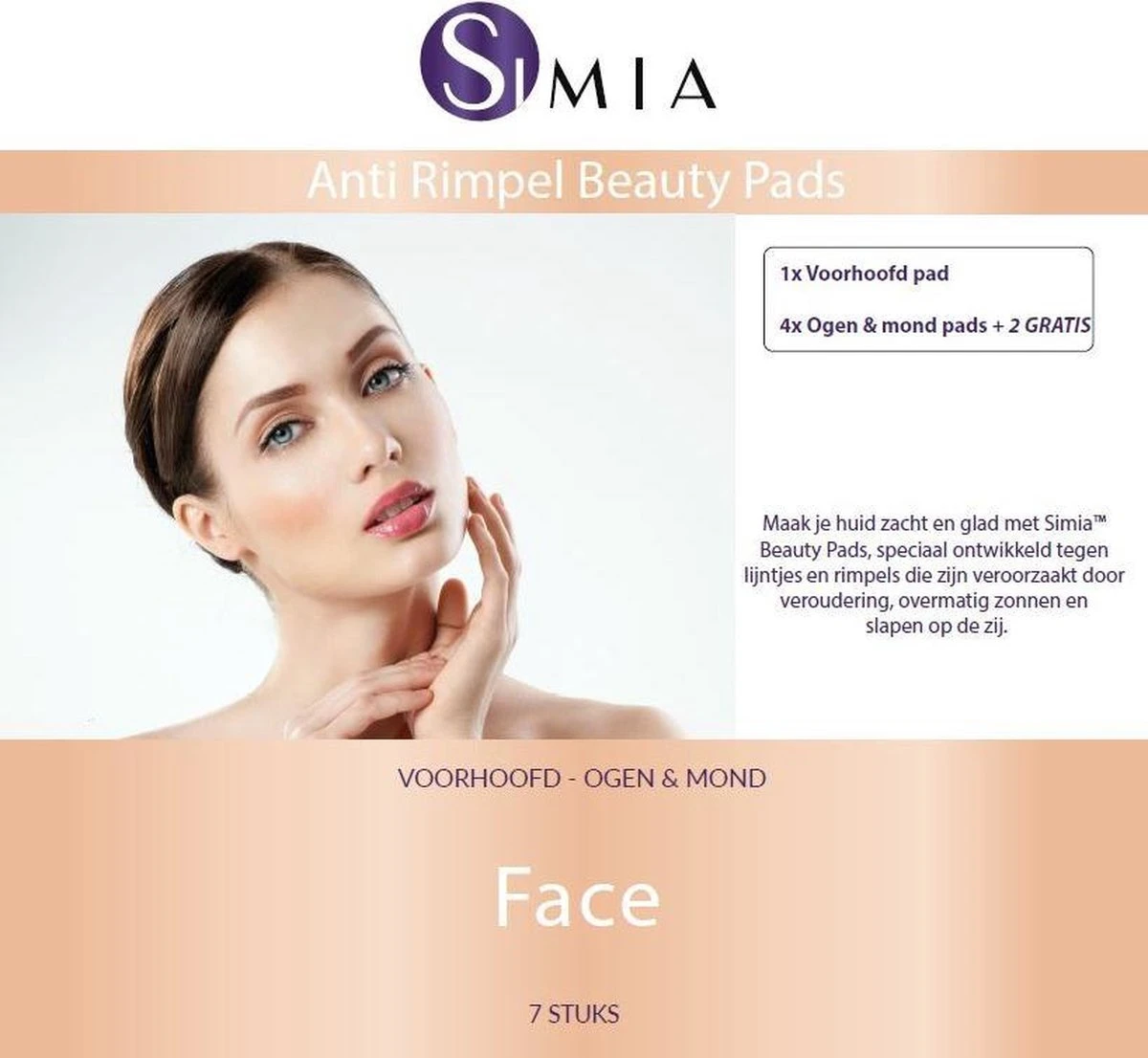Simia™ Anti Rimpel Beauty Pads - Face Set (7 Stuks) - Voorhoofd Mond & Ogen - Herbruikbaar Anti Aging Siliconen Pad Tegen Lijntjes En Rimpels 3 Simia™ Anti Rimpel Beauty Pads - Face Set (7 Stuks) - Voorhoofd Mond & Ogen - Herbruikbaar Anti Aging Siliconen Pad Tegen Lijntjes En Rimpels - Afbeelding 3