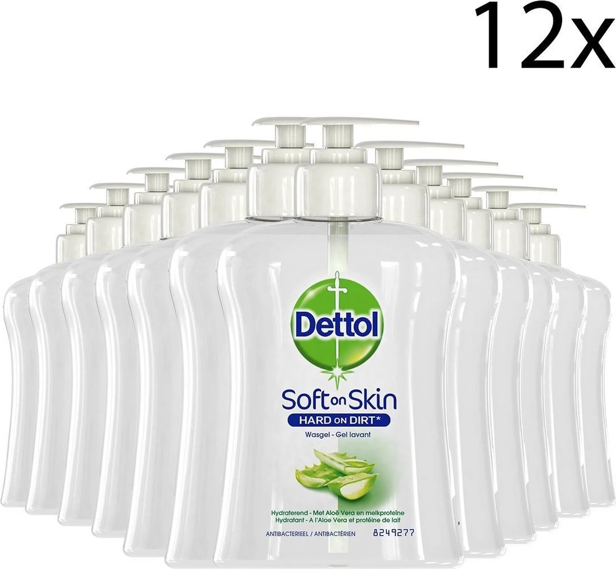Dettol - Handzeep - Verzachtend – Aloe Vera - 250ml X12 1 Dettol - Handzeep - Verzachtend – Aloe Vera - 250ml X12