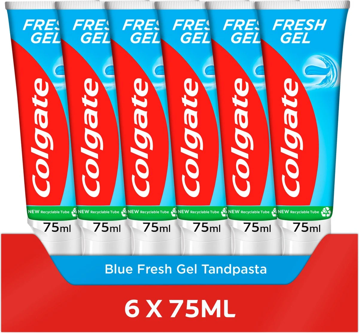 Colgate® Colgate Fresh Gel Tandpasta 6 X 75ml - Voordeelverpakking 1 Colgate® Colgate Fresh Gel Tandpasta 6 X 75ml - Voordeelverpakking