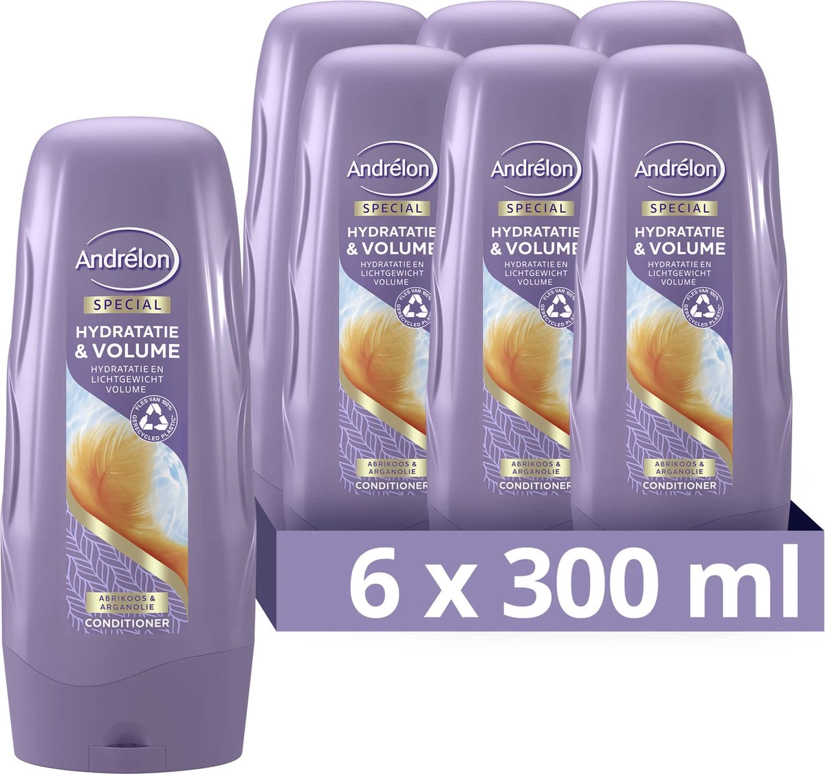 Andrélon Special Hydratatie & Volume Conditioner - 6 X 300 Ml - Voordeelverpakking 1 Andrélon Special Hydratatie & Volume Conditioner - 6 X 300 Ml - Voordeelverpakking