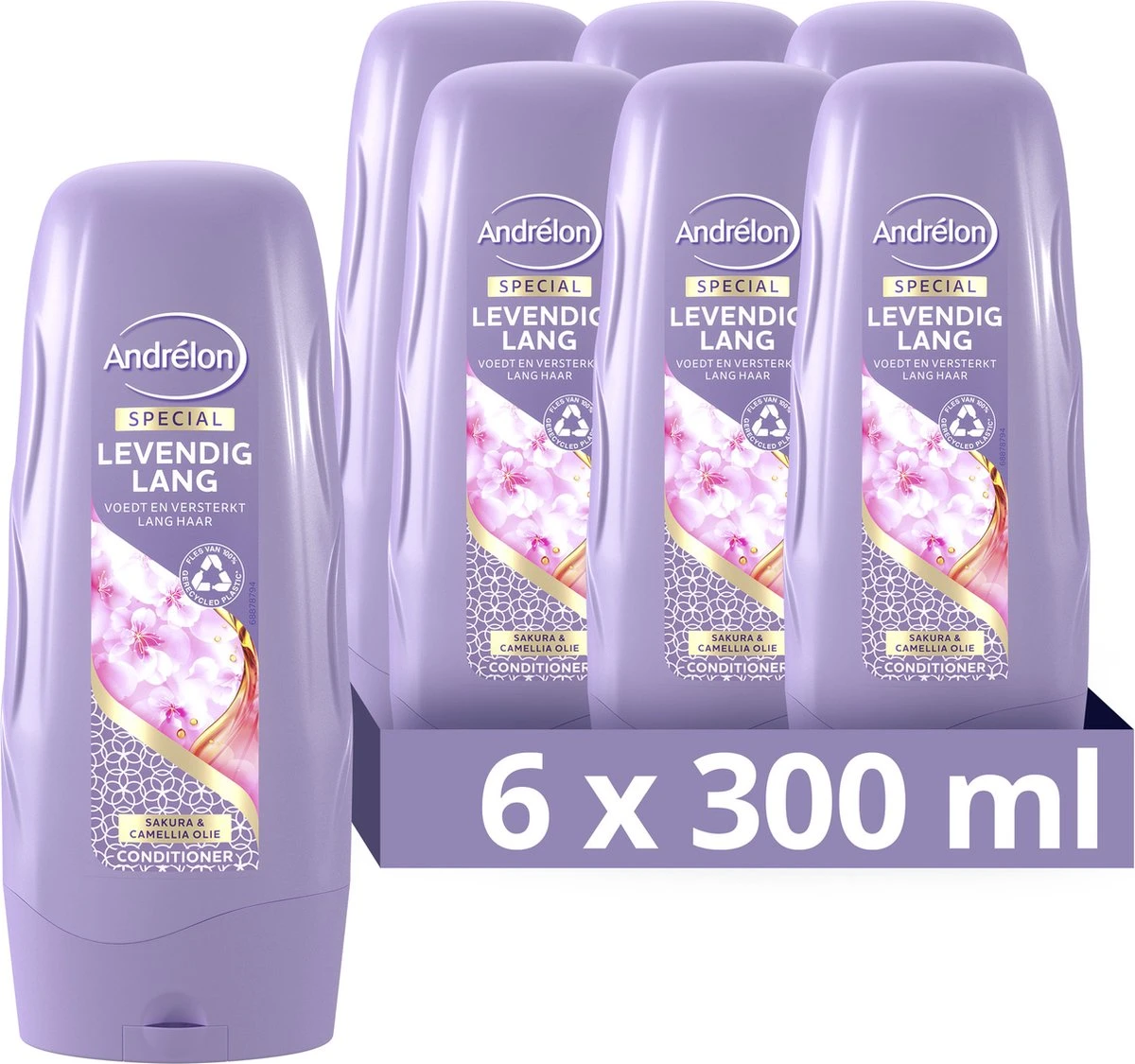 Andrélon Special Levendig Lang Conditioner - 6 X 300 Ml - Voordeelverpakking 1 Andrélon Special Levendig Lang Conditioner - 6 X 300 Ml - Voordeelverpakking