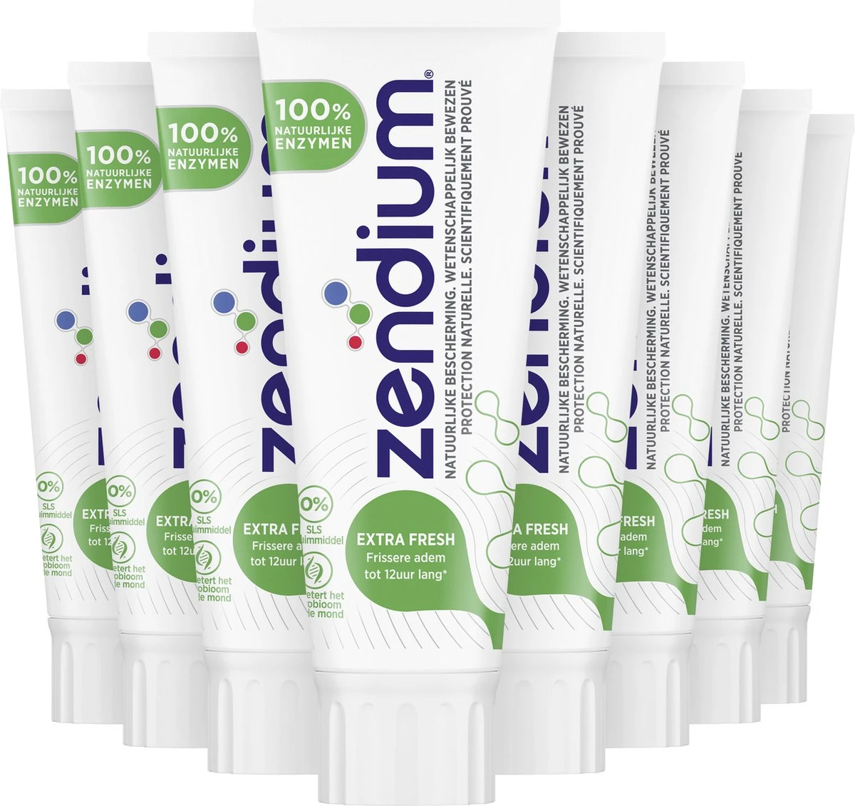 Zendium Extra Fresh Tandpasta - 12 X 75 Ml - Voordeelverpakking 2 Zendium Extra Fresh Tandpasta - 12 X 75 Ml - Voordeelverpakking - Afbeelding 2