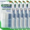GUM® GUM Soft Picks X-Large - 5 X 40 Stuks - Ragers - Voordeelverpakking
