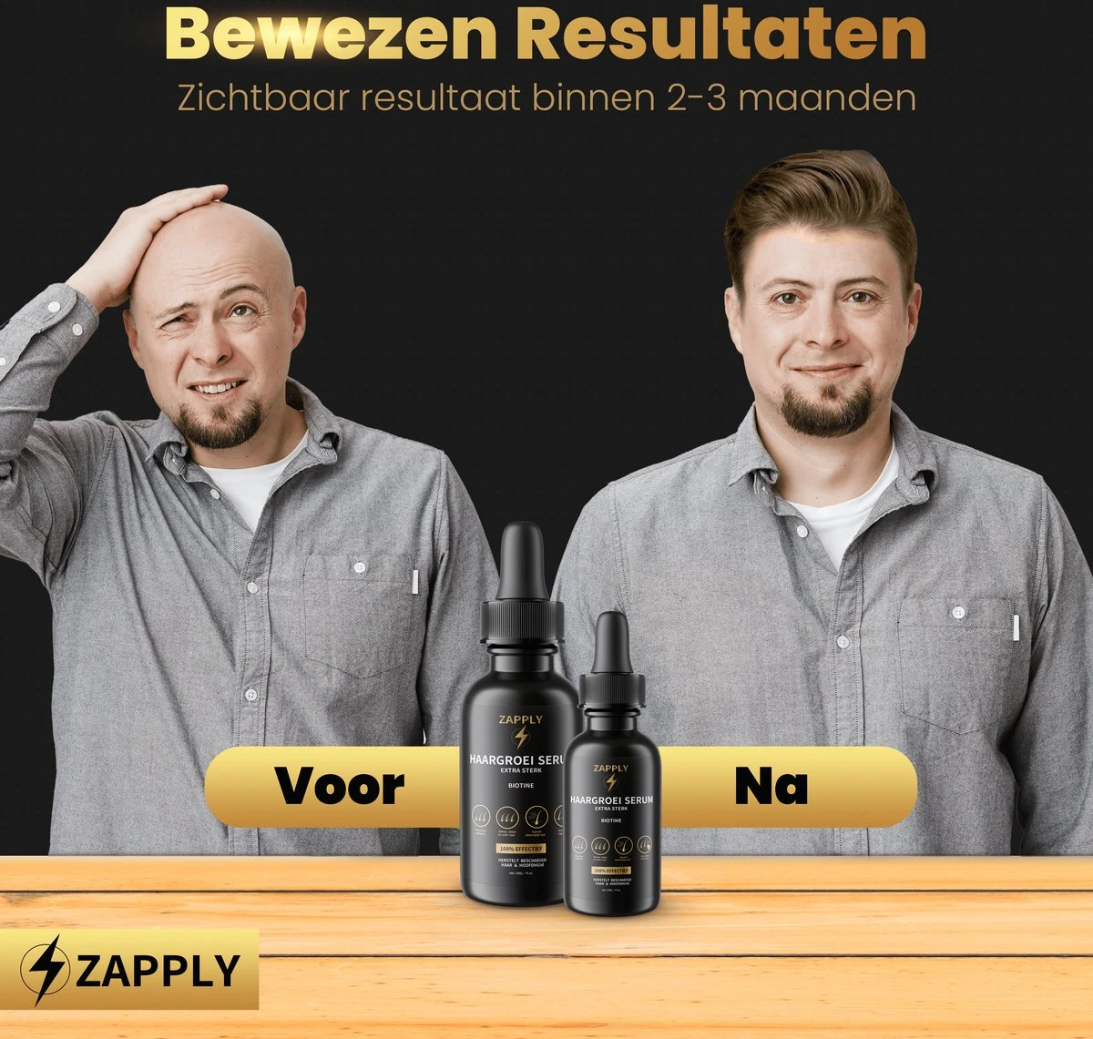 Zapply Haargroei Serum - Biotine - Haaruitval - Alternatief Minoxidil- Haarserum- Haargroei - Baardgroei - 2 Zapply Haargroei Serum - Biotine - Haaruitval - Alternatief Minoxidil- Haarserum- Haargroei - Baardgroei - - Afbeelding 2