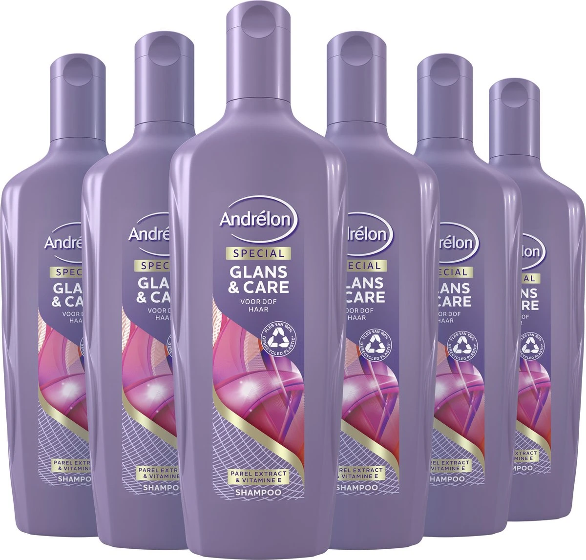 Andrélon Intense Glans & Care Shampoo - 6 X 300 Ml - Voordeelverpakking 2 Andrélon Intense Glans & Care Shampoo - 6 X 300 Ml - Voordeelverpakking - Afbeelding 2