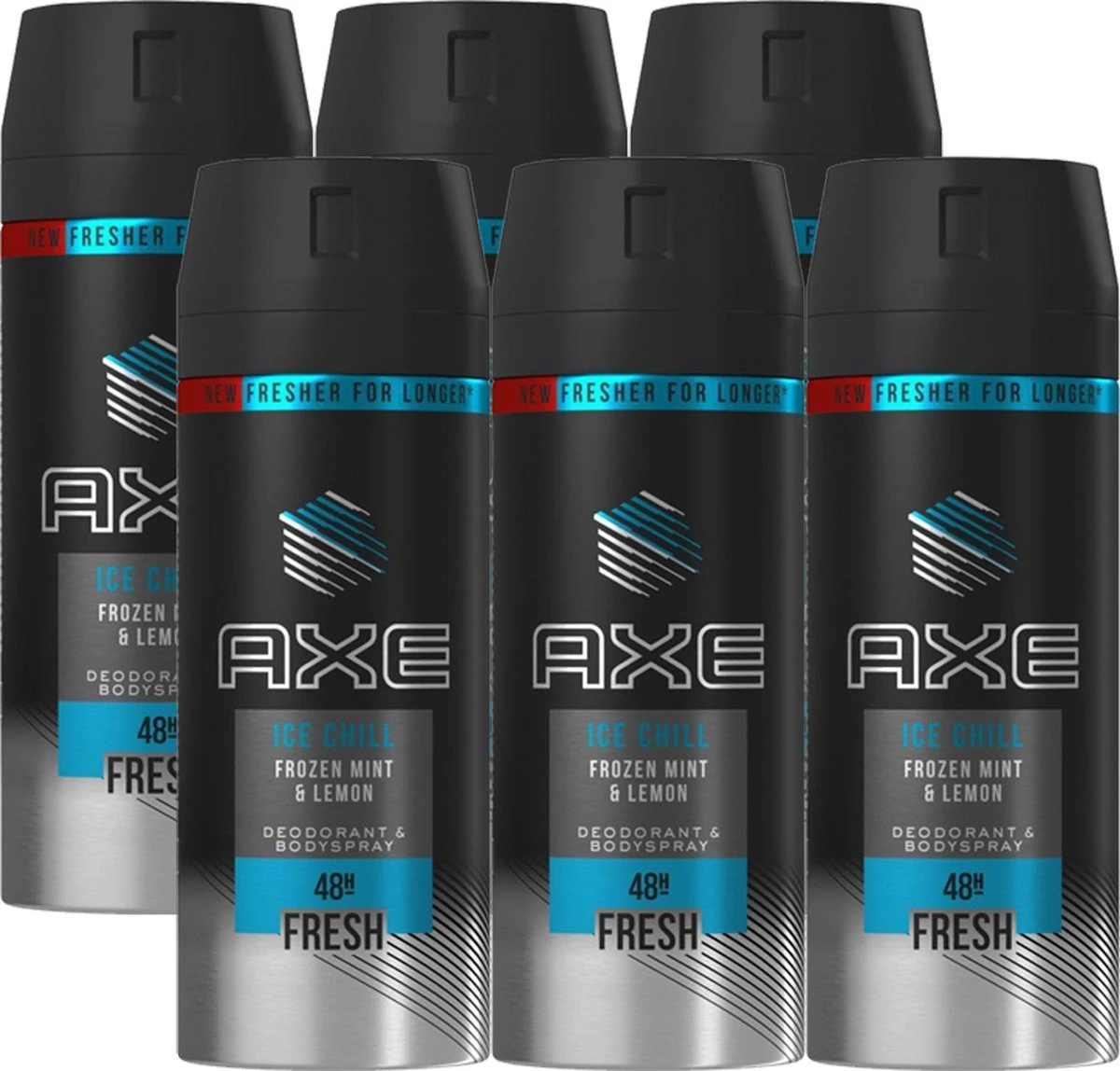 Axe Ice Chill Bodyspray Deodorant - 6 X 150 Ml - Voordeelverpakking 2 Axe Ice Chill Bodyspray Deodorant - 6 X 150 Ml - Voordeelverpakking - Afbeelding 2