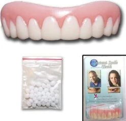Kunstgebit InstantSmile - Medium - Boven Gebit - Goedkope Kunstgebit- Met Bijgeleverde Vulling