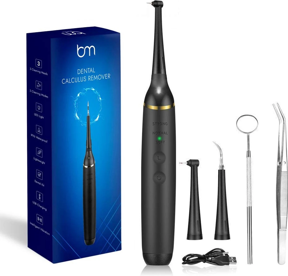 Elektrische Tandsteen Verwijderaar - Tandplak Verwijderaar - Inclusief Tandarts Set 1 Elektrische Tandsteen Verwijderaar - Tandplak Verwijderaar - Inclusief Tandarts Set