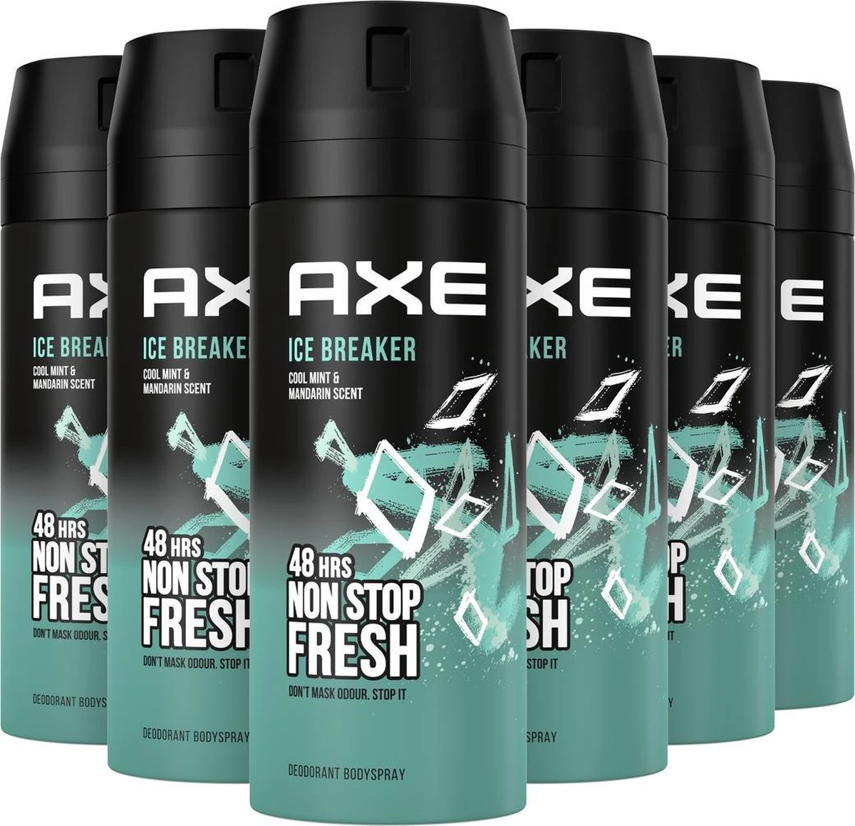Axe Ice Breaker Bodyspray Deodorant - 6 X 150 Ml - Voordeelverpakking 2 Axe Ice Breaker Bodyspray Deodorant - 6 X 150 Ml - Voordeelverpakking - Afbeelding 2