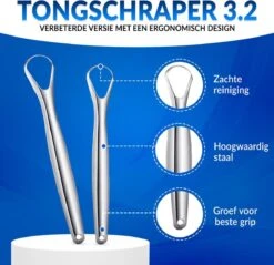 RVS Tongschraper Set - 4 Stuks - Mondverzorging - Tongreiniger, Tongborstel & Tong Schraper 9 RVS Tongschraper Set - 4 Stuks - Mondverzorging - Tongreiniger, Tongborstel & Tong Schraper -Verzorgingsproducten 1200x1162 6